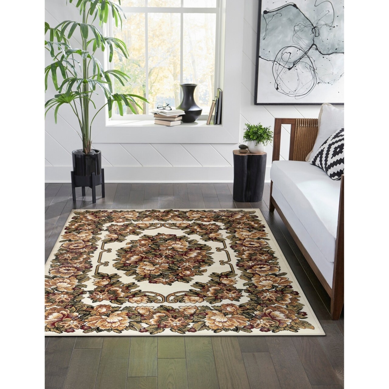 The Rug Department Liora Manne Aurora Aubusson Indoor Area Rug Ivory